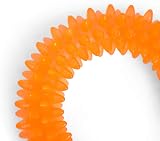Petface Seriously Strong Dental Ring Dog Toy Orange view 4