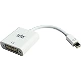 Tera Grand Mini DisplayPort / Thunderbolt to DVI Adapter Cable for Apple MacBook, MacBook Pro, MacBook Air, iMac, Mac mini, Mac Pro, and Microsoft Surface Pro