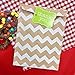 Outside the Box Papers Kraft Brown and White Chevron Treat Sacks 5.5 x 7.5 48 Pack Kraft Brown, White