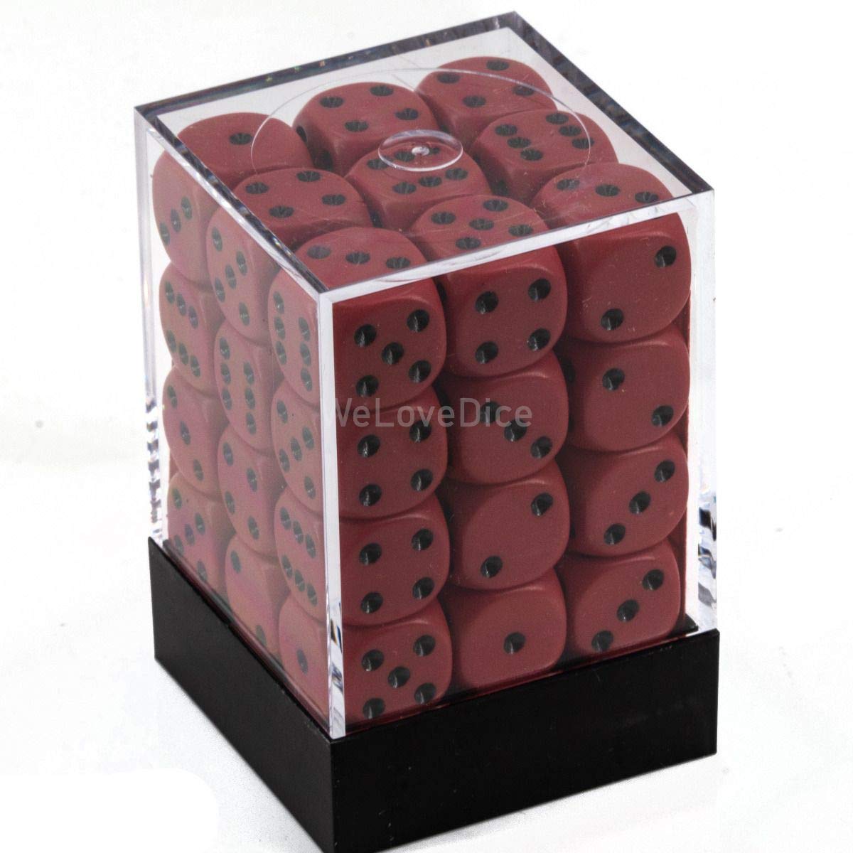 Chessex CHX25814 Dice - Opaque: 36D6, Red/Black