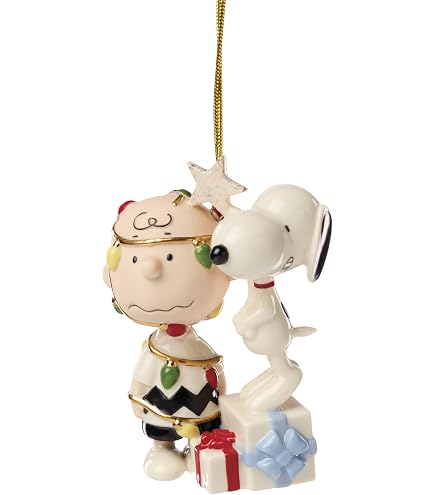 Amazon.com: Lenox 894766 Snoopy Ringing Bell Ornament, Christmas