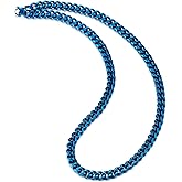 COOLSTEELANDBEYOND 9MM Large Curb Chain, Miami Cuban Chain Necklace for Mens, Hip Hop, Stainless Steel, 24 inches