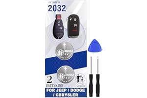 Pinochi Key fob Battery Replacement for Jeep Dodge Chrysler Cherokee Challenger Dart Durango Grand Caravan Journey RAM Routan Town Remote Fobik