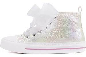 HugRain Toddler Girls Kids Sparkle Fashion Outdoor Walking Sneakers