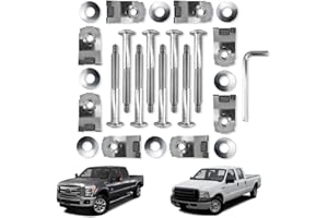 DIMEANI F250 Bed Bolts Truck Bed Mounting Bolt Nut Hardware Kit Hardware fit for 1999 2000 2001 2002 2003 2004 2005 2006 2007 2008 2009 2010 2012 2013 2014 2015 2016 Ford F250 F350 F450 550 Super Duty 924-311