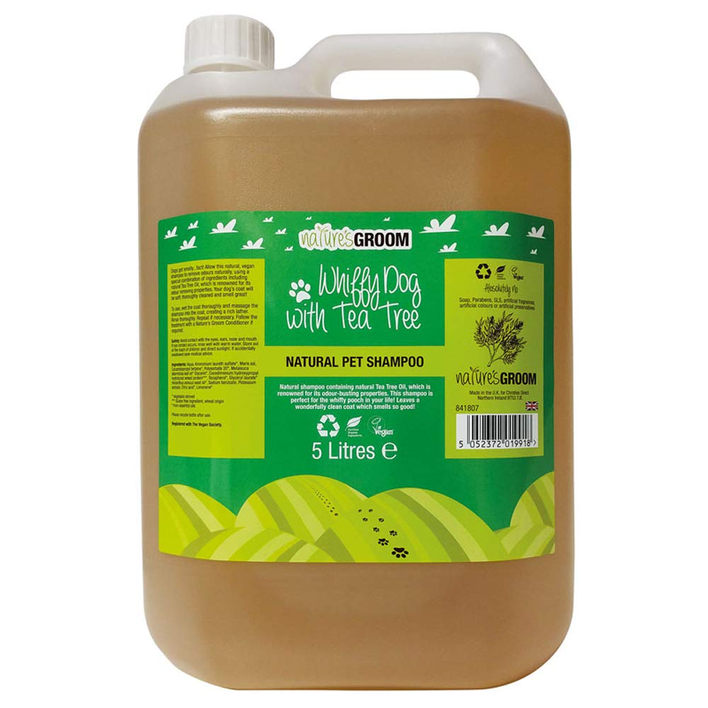 NATURE'S GROOM Whiffy Dog With Tea Tree Shampoo 5L Amazon.co.uk Pet