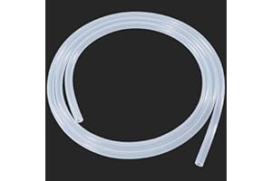 BEHAUNTY 1/4"ID x 3/8"OD Silicone Tubing, 6Feet - Flexible Food Grade Clear Silicone Tube for Home Brewing, Aquariums, and Medical Applications