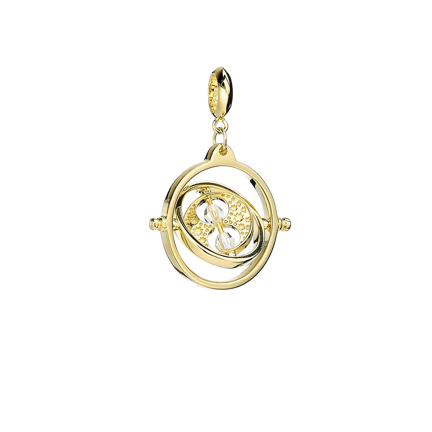 Official Harry Potter Gold Plated Time Turner Slider Charm Embellished Swarovski® Crystals by The Carat Shop