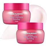 EQQUALBERRY NAD+ Peptide Boosting Cream Double Pack | NAD+ 5% &amp; 13 Peptides Anti-Aging Korean Skincare Face &amp; Body Cream | Firming &amp; Lifting Pink Neck Cream for Sagging Skin, 1.69 fl.oz (Pack of 2)