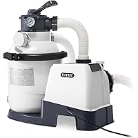 INTEX SX1500 Krystal Clear Sand Filter Pump for Above Ground Pools: 1500 GPH Pump Flow Rate – Improved Circulation and Filtra