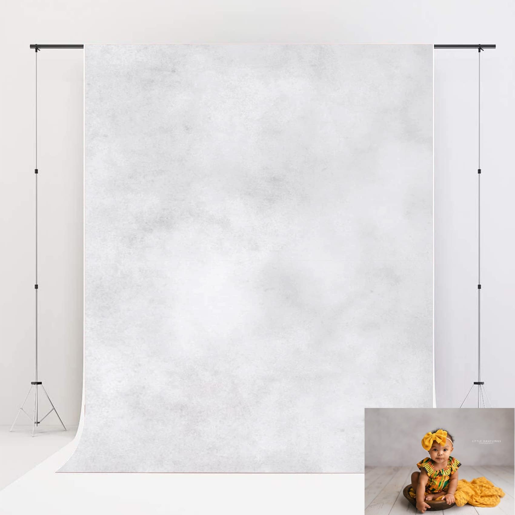 Photo 1 of Kate 10x10ft Light Grey Backdrops Grey&White Video Backdrop Abstract Photography Backdrops Portrait Backgrounds Microfiber Grey Backdrop
