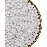 White Sprinkles Edible Pearl 7mm 130g/4.6OZ,Christmas Cake Dessert Sprinkles,Cookie sprinkles,Sugar Pearl, Edible Pearls Cand
