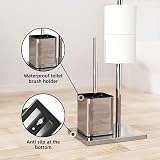 Susswiff Stainless Steel Toilet Roll Holder with Toilet Brush Free Standing view 5