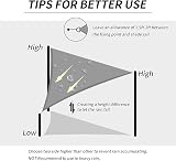 RICHIE Sun Shade Sail Triangle 3x3x4.25m Waterproof UV 98% Patio Canopy view 7
