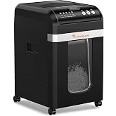 Bonsaii 200-Sheet Auto Feed Micro Cut Heavy Duty Paper Shredder for Office | 60-Min Nonstop Run, P4 High Security, Anti-Jam, 58dB Ultra-quiet, 8.1-Gal Bin with Casters, Large Commercial Shredder C283-A