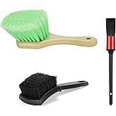 Fitosy Wheel Rim &amp; Tire Brush Set, Soft &amp; Stiff Bristle Wash Cleaning | Supplies Kit for Car Body Exterior Surface Carpet, Truck SUV RV Motorcycle