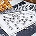 NBEADS 100 Pcs 6mm Metal Spacer Beads, 304 Stainless Steel Flat Round Metal Loose Beads Smooth Crafting Beads Supplies for Bracelets Necklace DIY Jewelry Making, Stainless Steel Color