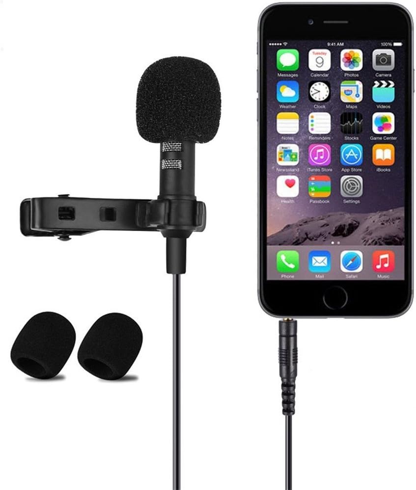 microphone Mini Stereo Sound Quality Lavalier Clip-On Omni-Directional Condenser For Smart Phone Mobile Phone PC for PC