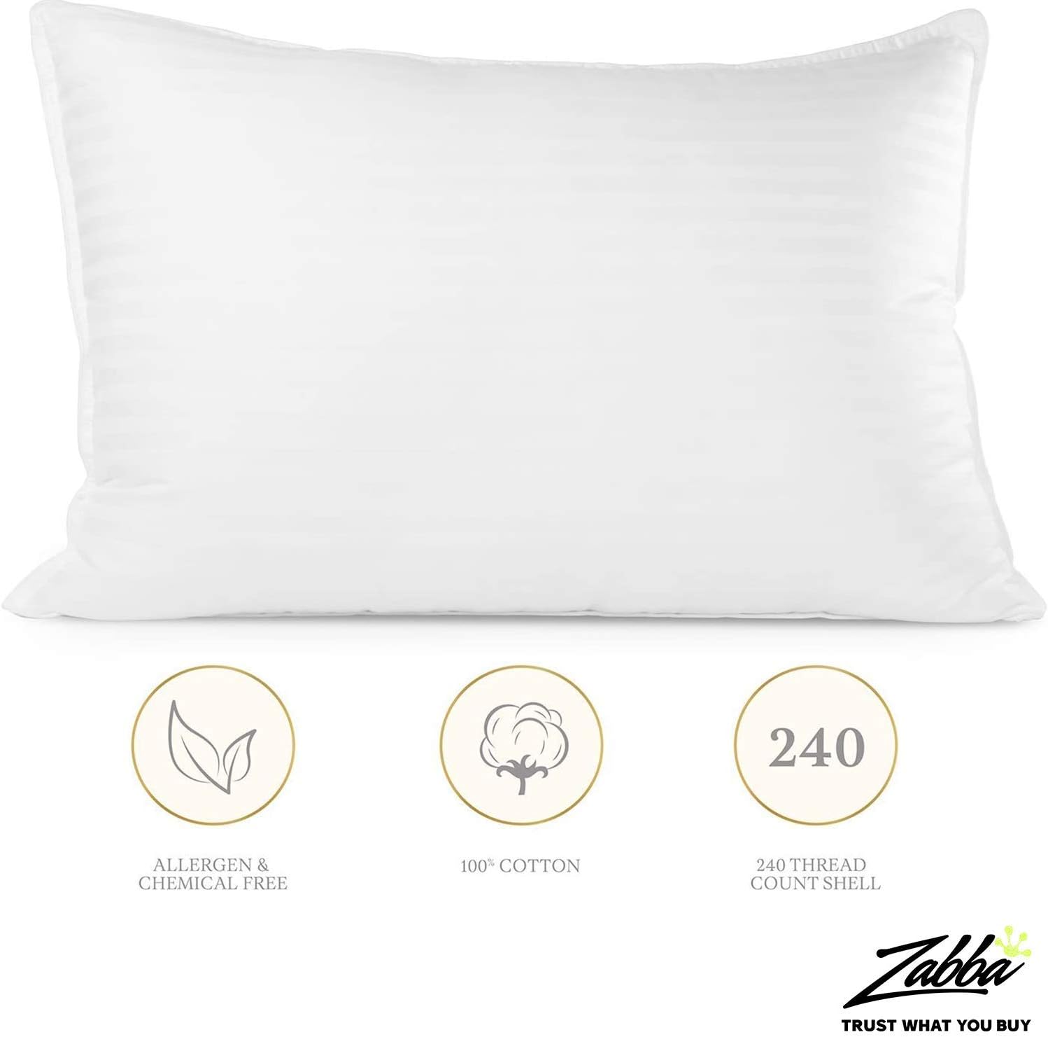 Beckham Hotel Collection Gel Pillow (2-Pack) - Luxury Plush Gel Pillow - Dust Mite Resistant & Hypoallergenic - Queen: Home & Kitchen