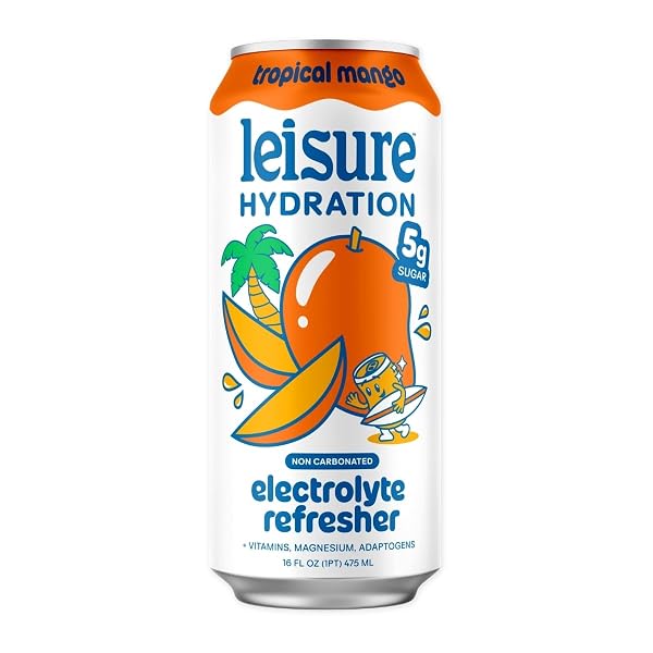 LEISURE HYDRATION, ELECTROLYTE REFRESHER TROPICAL MANGO, 16 FL...