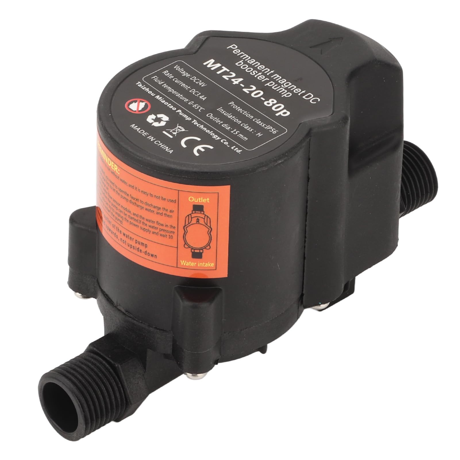 Booster Pump, Easy Installation Water Pressure Booster Pump Automatic for Bathroom UK Plug