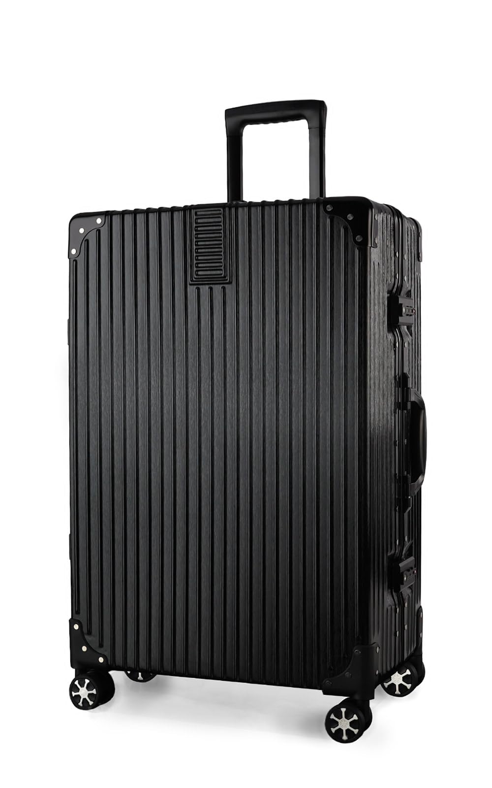 [タビトラ] スーツケース 大型 人気 キャリーバッグ TSAロック搭載 旅行用品 出張 超軽量 大容量 静音 8輪 アルミフレーム 61L 4.8KG ブラック M商品画像