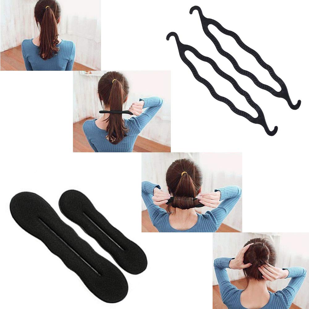 70 PACK Hair Styling Accessories Kit Set,Sonku Magic Bun Maker Hair Braid Tool for DIY Clip Curler Roller Twist for Girls and Women: Beauty