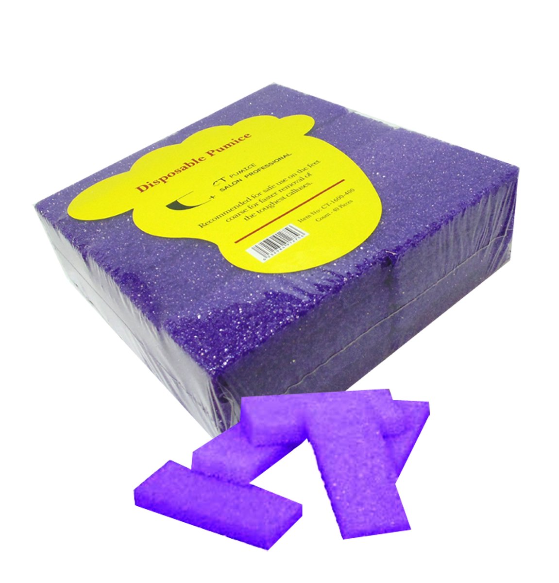  40pc Coarse CT Mini Disposable Pumice Pads- Purple : Beauty