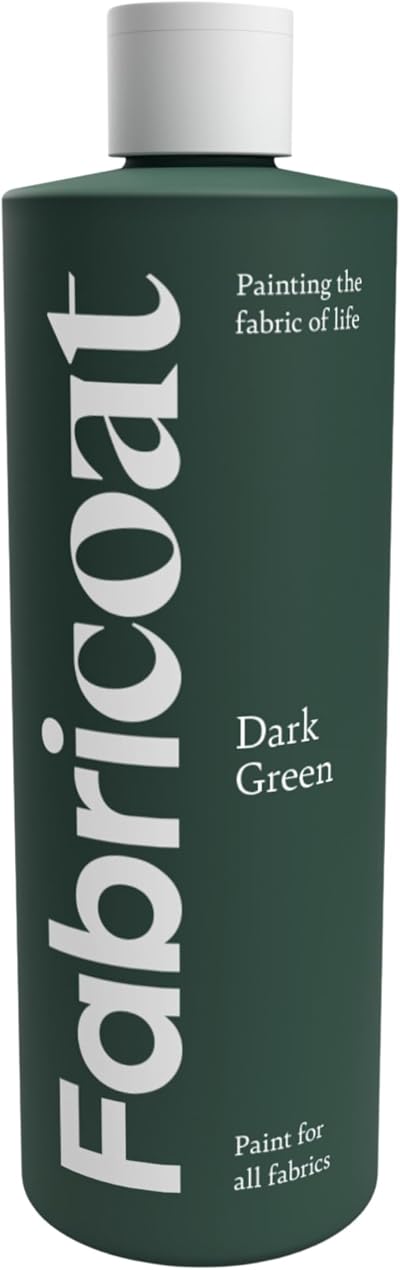 Fabricoat Fabric Paint Dark Green 500ml For Fabrics Sofas Car Interiors