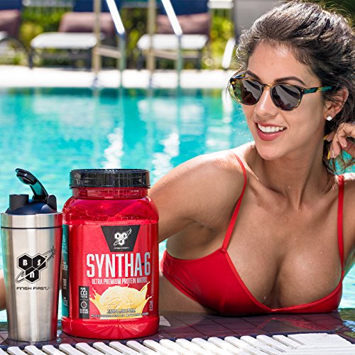 image for BSN Syntha-6 Whey Protein Powder, Candy Cane Flavor, Micellar Casein, 
