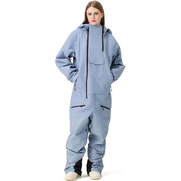 Combinaison De Ski Femme Bleue Et Blanche, 2 Pièces - Opti Ski