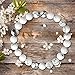 White Howlite Beads, maxin Bling Jewelry 8MM Crystal Elastic Stretch Loose Beaded Bracelet--Unisex