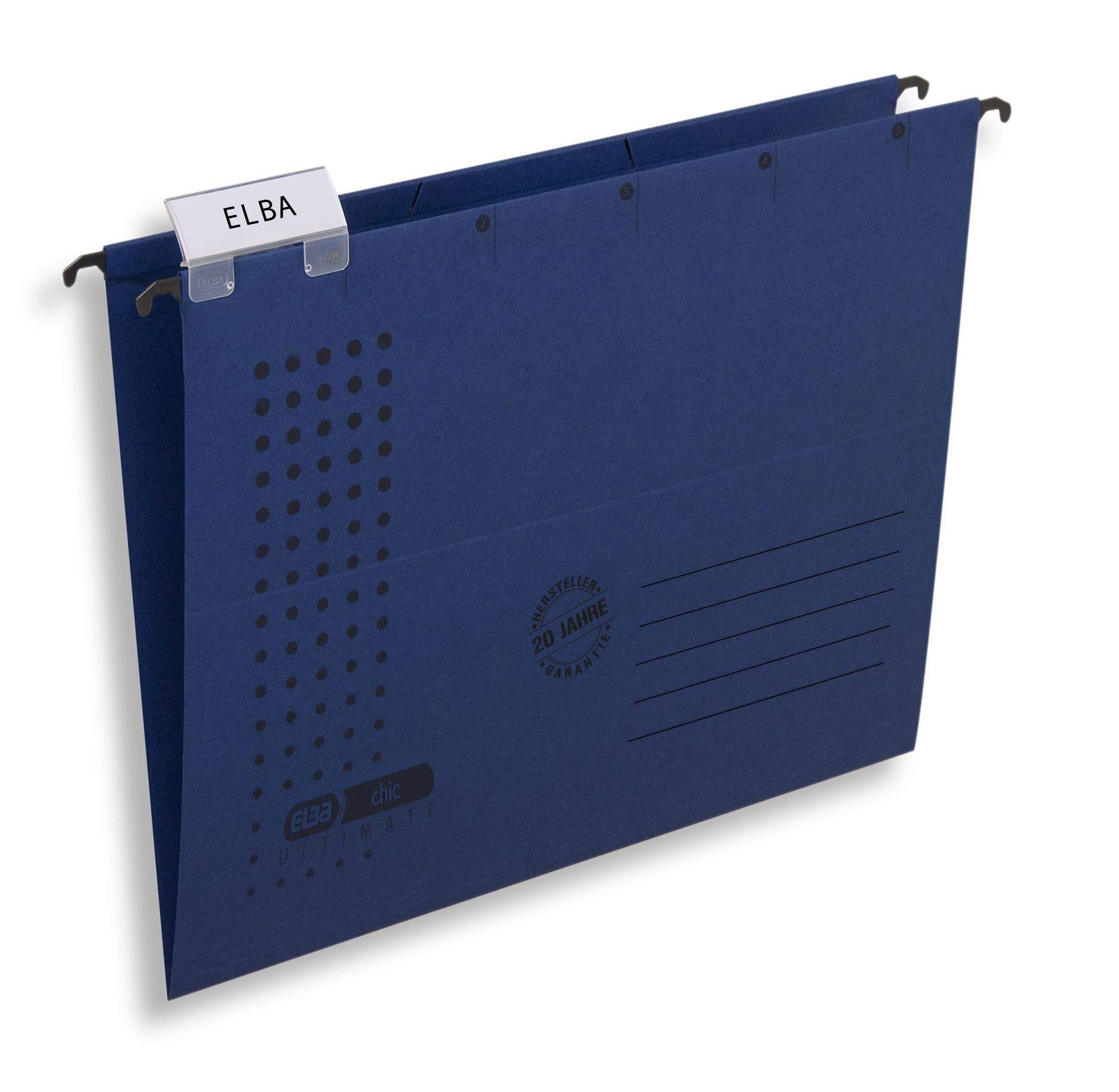 Elba Chic Ultimate 85740DB Suspension File with Open Sides Pack of 25 Dark Blue — image 1