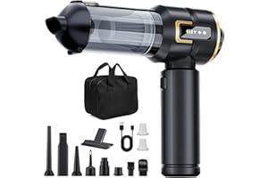 Car Vacuum Cleaner Cordless with Battery and 3-Segment Display,23000PA High Power Mini Vacuum Cleaner,Rechargeable Handheld V