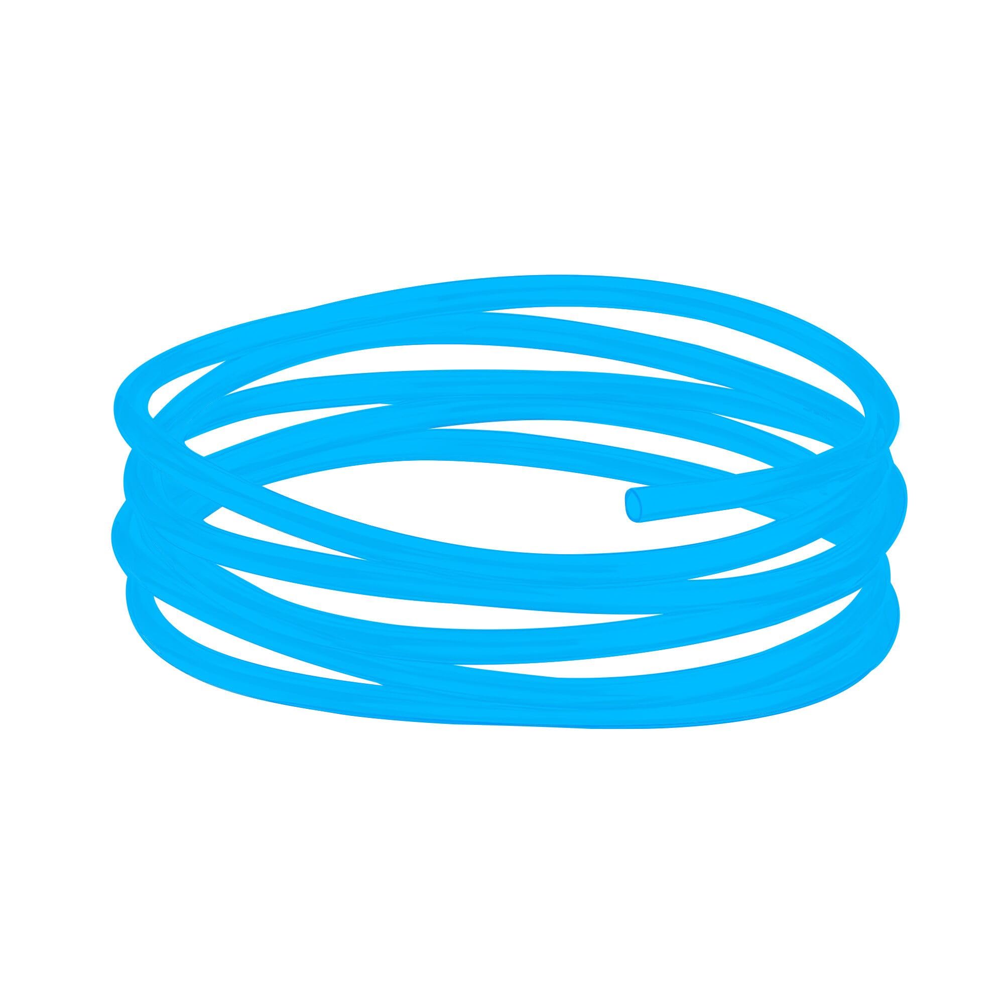 Aquarium Airline Tubing 5m Colorful Air Pump Rubber Hose Pipe Tube for Fish Tank Yellow Green Red Blue Black (Blue)