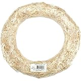 FloraCraft Straw Wreath, 18-Inch, Natural
