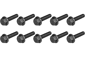 METALLIXITY Flanged Hex Head Bolts (M6x25mm) 15pcs, Hexagon Serrated Flange Bolt Fully Thread Screw - for House Construction 