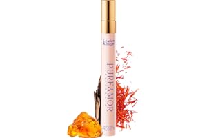 PUREAMOR Pheromones Perfumes for Women, Saffron Amber Perfume, Long Lasting Eau De Parfum Cologne, Enhanced Fragrance Pheromo