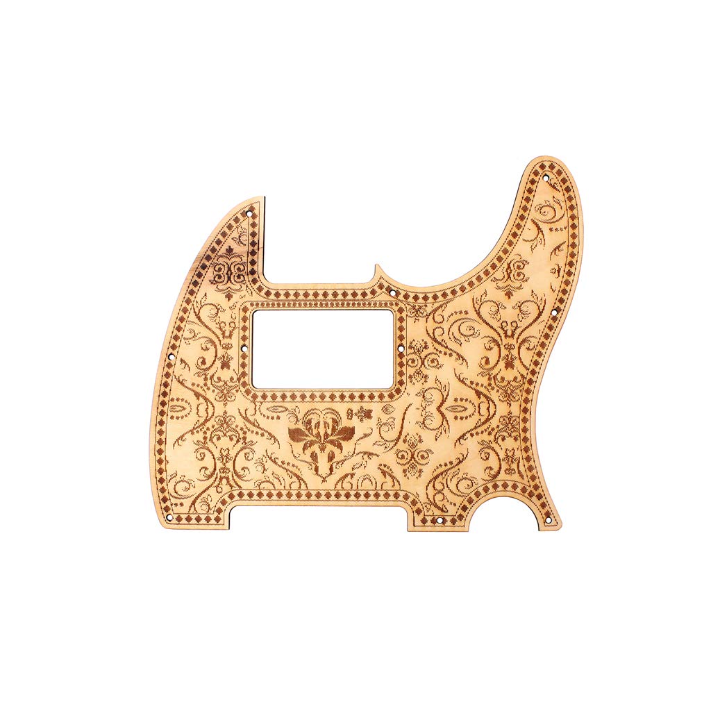 Alnicov 8 Hole Tele Guitar Pickguard Floral Style Humbucker PickGuard Replacement for Fd Standard Telecaster Part