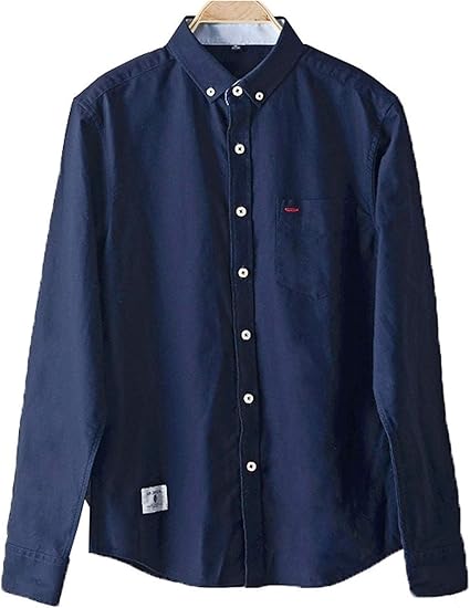 Amazon Hannah Allure リネンシャツ 秋服 長袖 メンズ シャツ 春 夏 冬 無地 おしゃれ カジュアル 綿 コットン シンプル スタンドカラー アメカジ ハンサム 秋 服 天然 通気性 通勤 通学 バレンタイン 彼氏プレゼント シャツ 通販