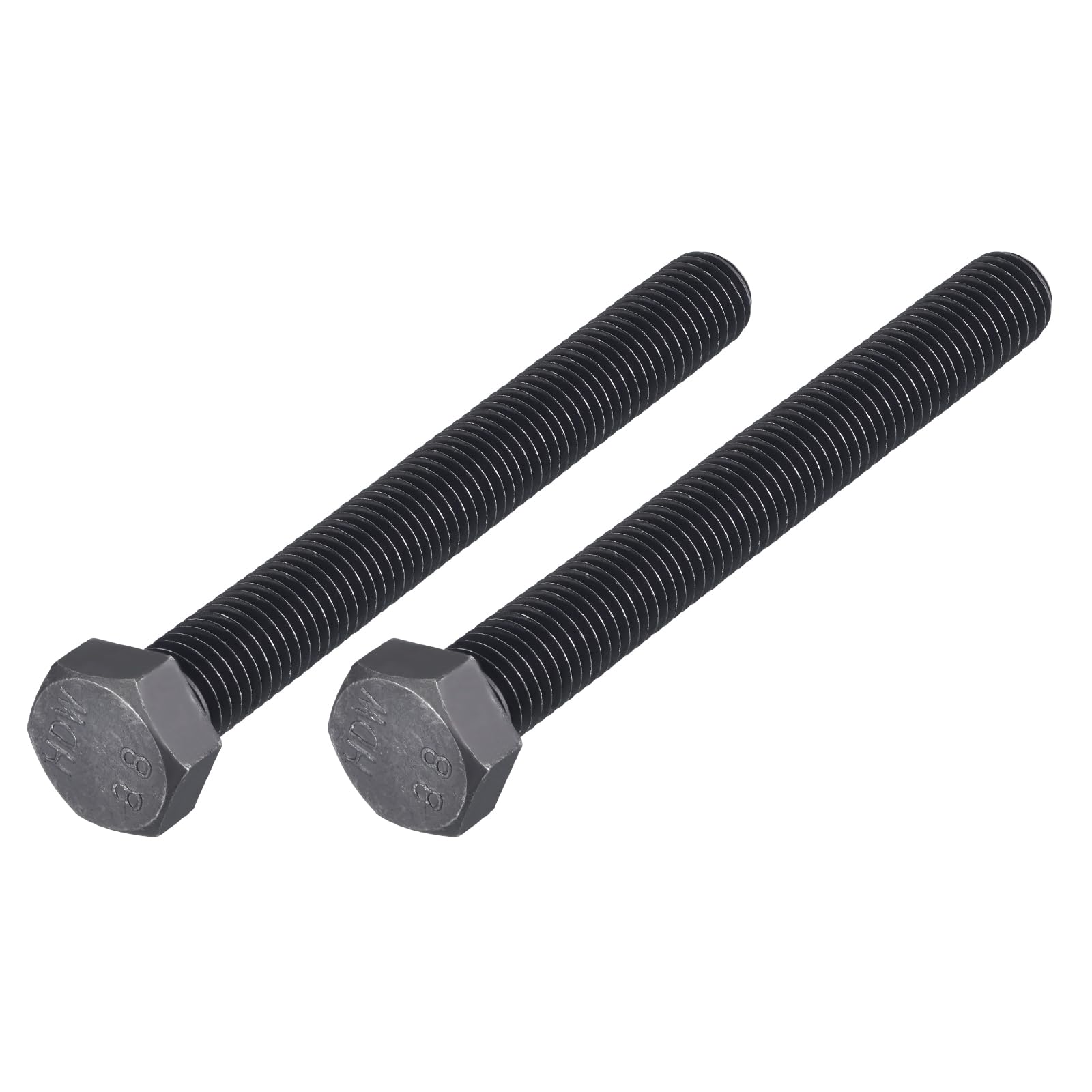 METALLIXITY Hex Bolts (M14-2x120mm) 2Pcs, 8.8 Grade Carbon Steel Fully Threaded Black Oxide, Coarse Thread UNC Hex Head Screw Bolt - for Furniture Repair