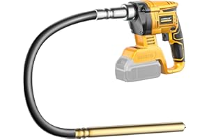 LIVOWALNY Handheld Concrete Vibrating Tool Compatible with Dewalt 20V Battery (No Battery), 600W Cordless Electric Concrete Vibrator with 3.8ft Shaft Rod,6000RPM Portable Vibrarator Remove Air Bubble
