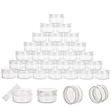 200 Count 5 Gram Sample Containers, Clear Lip Balm