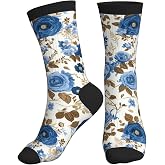 YHTJSZP Slouchy Crew Socks for Men Women, Funny Novelty Athletic Long Tube Socks for Soccer Running Hiking Yoga Softball