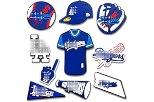 BAOKUANJIA Baseball Shoe Charm Sport Accessories Decoration - Team Charms for Clogs, PVC Baseball Accessories for Bracelet Wristband, Baseball Sport Shoe Charms for Men & Women, Party Favors