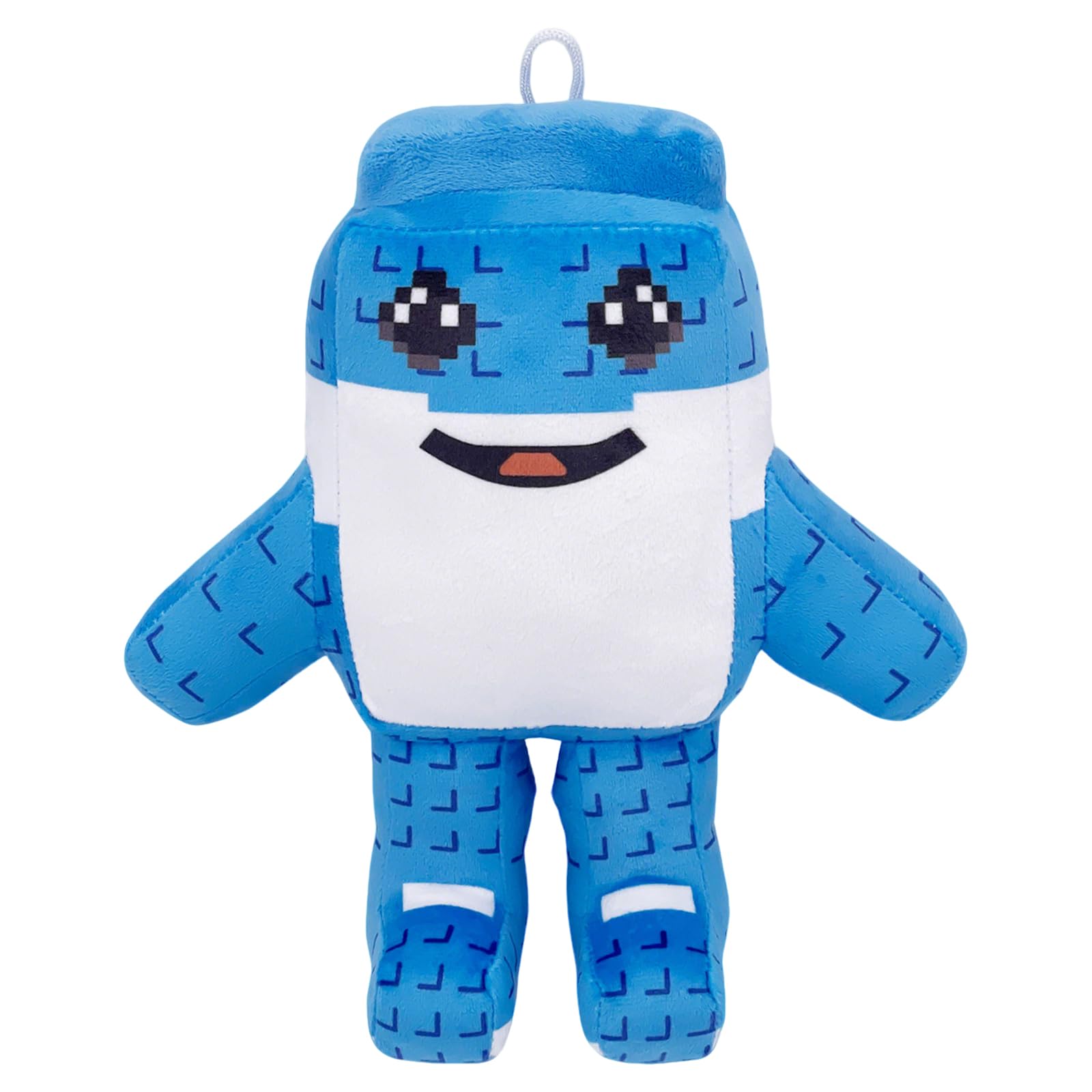 Cuddly toys, brain-dead plush toys, blue and white lizard plush dolls, limited edition plush animal toys, suitable as gifts for fans and reptile enthusiasts, and also suitable for home decoration.