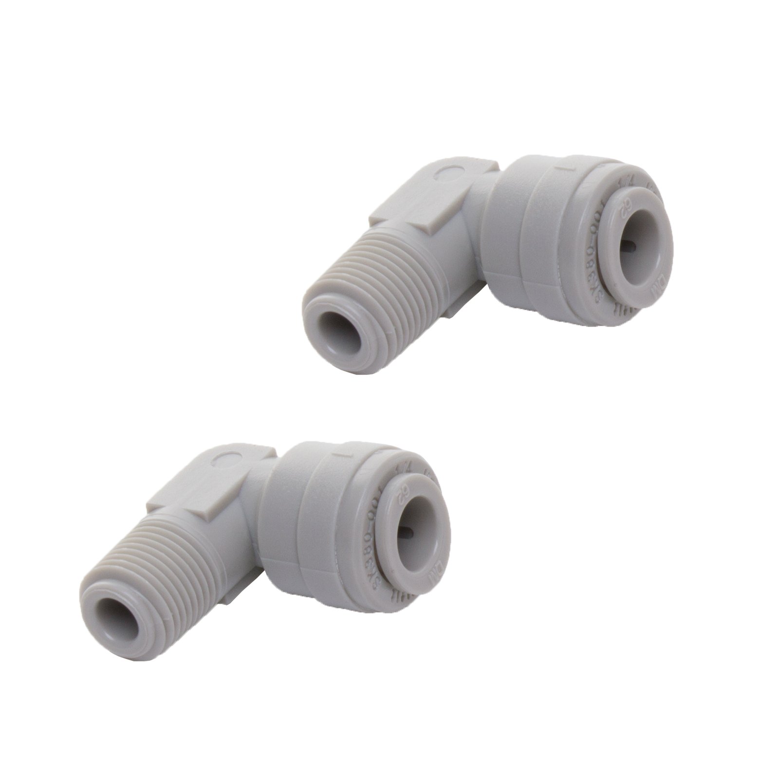 1/4 inch to 1/4 inch Male Thread Push Fit Elbow - Compatible with John Guest Component PI480822S (2)