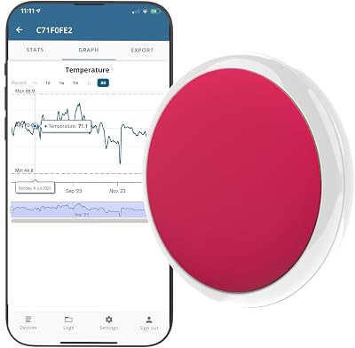 Tempo Disc Wireless Thermometer Sensor Data Logger Beacon iOS Android App