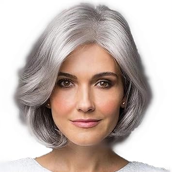 Amazon Com Beaty Older Women Short Curly Wavy Synthetic