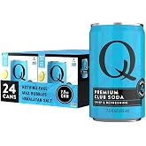 Q CLUB SODA - Club soda with Himalayan Salt - Ideal for Cocktails &amp; Mocktails - No Sugar, Perfectly Carbonated, &amp; Gluten-Free - 0 Calories - 7.5 Fl oz Seltzer Water Cans (Pack of 24)
